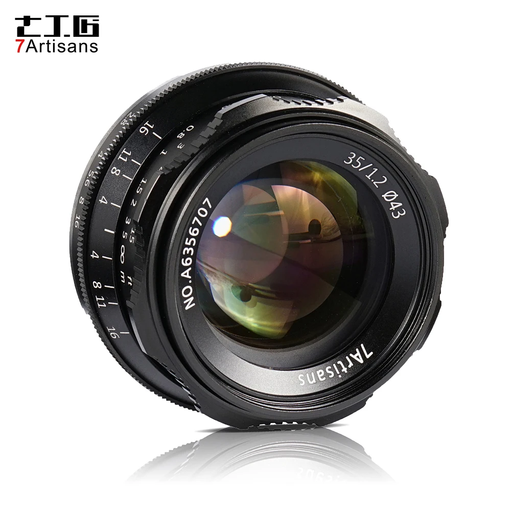 

7artisans 35mm F1.2 Manual Focus Camera Lens Large Aperture APS-C for Sony A7/A7II/A7R/A7RII/A7S/A7SII/A6500/A6300 E-Mount