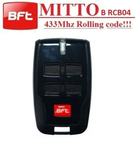 

BFT MITTO-2 MITTO-4 remote control duplicator/garage door remote key rolling code 433.92 Universal Remote Control Transmitter