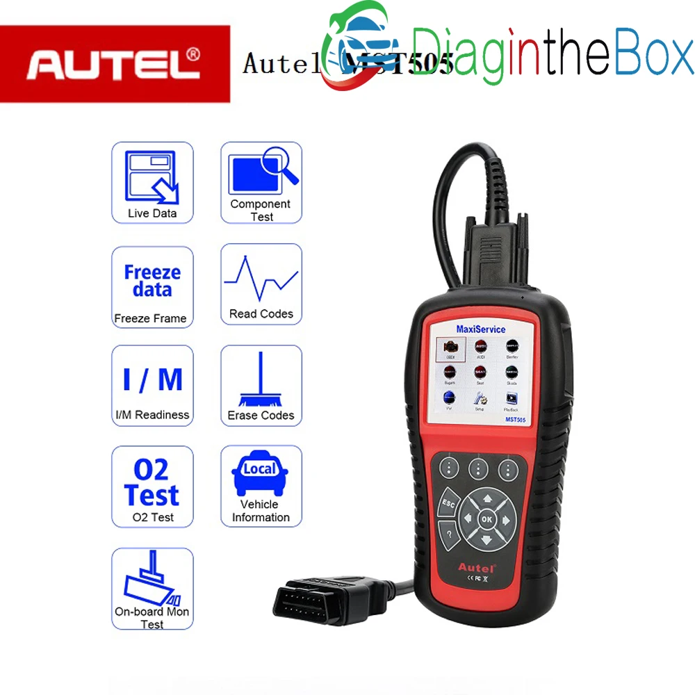 Сканер Autel MST505 для VW/Audi/Seat/Skoda все системы диагностируют масло и EPB полный OBDII