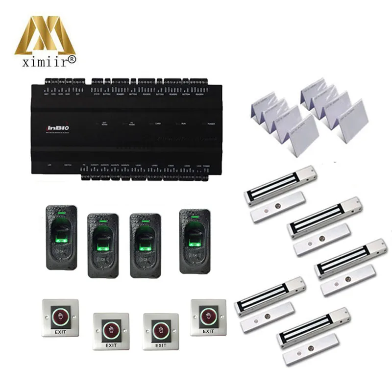 

inbio460 access control board kit fingerprint reader card reader and card