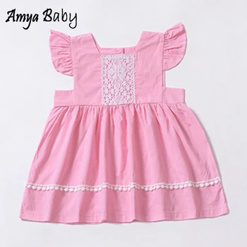 

AmyaBaby New Arrival Birthday Girl Dress Ruffle Pleated Baby Girl Easter Dress Infant Kid Clothing Princess Little Girls Dresses