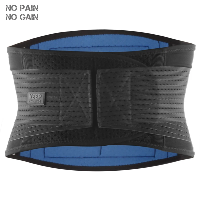 

NO PAIN NO GAIN Waist Support Brace Breathable Mesh Eight Steels Plate Protection Back Waist Support Belt Gym Sports TLHY