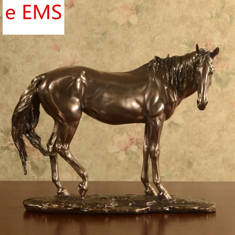 

Animals Bust Retro Horse Statue Continental Resin Craftwork Home Decorations Art Material L2363