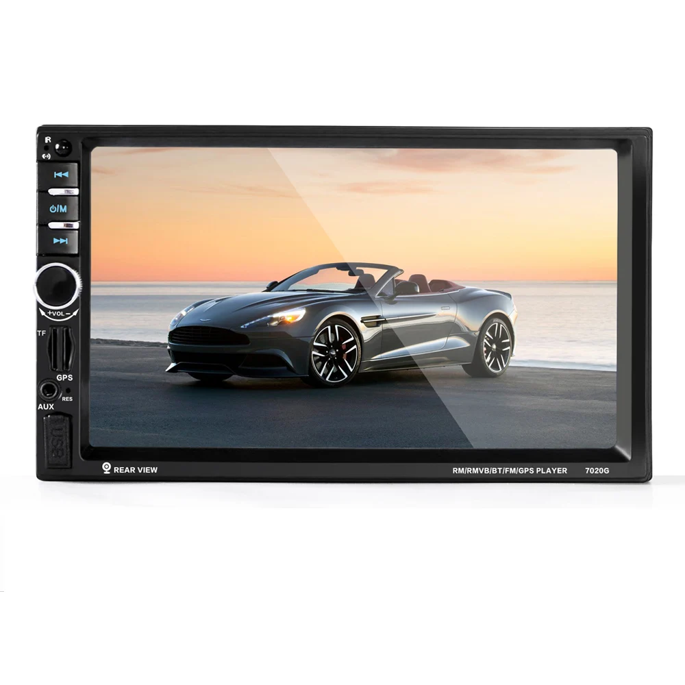 

7020G 7 Inch Touch screen, car GPS navigator, car MP5 player, Bluetooth hands-free video player Vehicle GPS Units Equipment