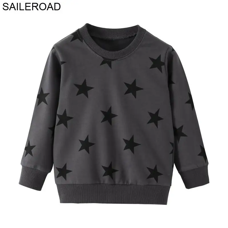 SAILEROAD Five Stars Pattern детские Толстовки для 7лет Дети Одежда Мода Мальчики