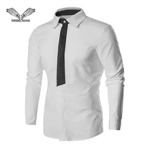 VISADA JAUNA Новая мужская рубашка с длинными рукавами деловая Повседневная профессиональная тонкая рубашка большого размера Размеры s-xl TLH77