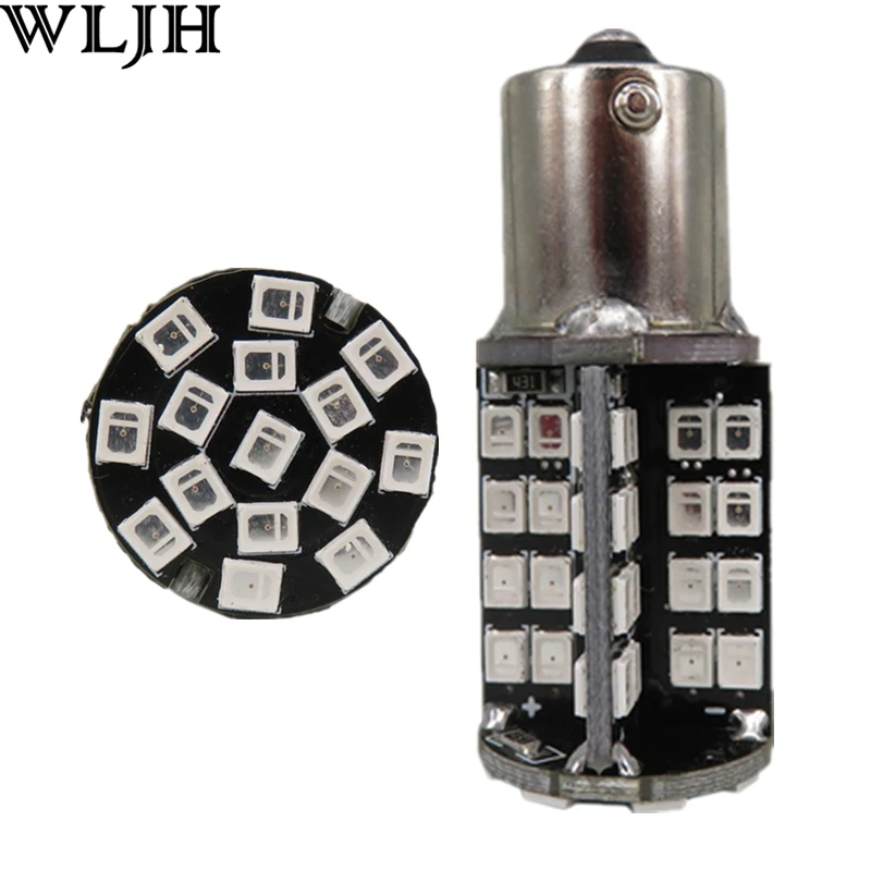 

WLJH 2x Canbus 2835 LED P21W 1156 BA15S Backup Reverse Reversing Lamp Light For LAND ROVER Freelander Defender Discovery Range