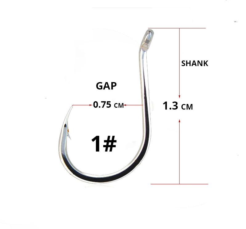 50pcs/ Lots octopus Fishing hooks set high quanlity circle hook for carp fishing and live bait fishhooks wholesale tackle set - Цвет: 1