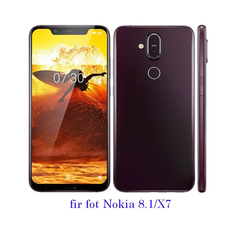 Стеклянный объектив задней камеры для Nokia 8 1 с наклейкой Nokia8.1 X7|Шлейфы мобильных