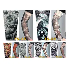 6 шт. Новая модная Татуировка теплый рукав унисекс защита от ультрафиолета наружные временные фальшивые татуировки рукава для бега теплые Рукава