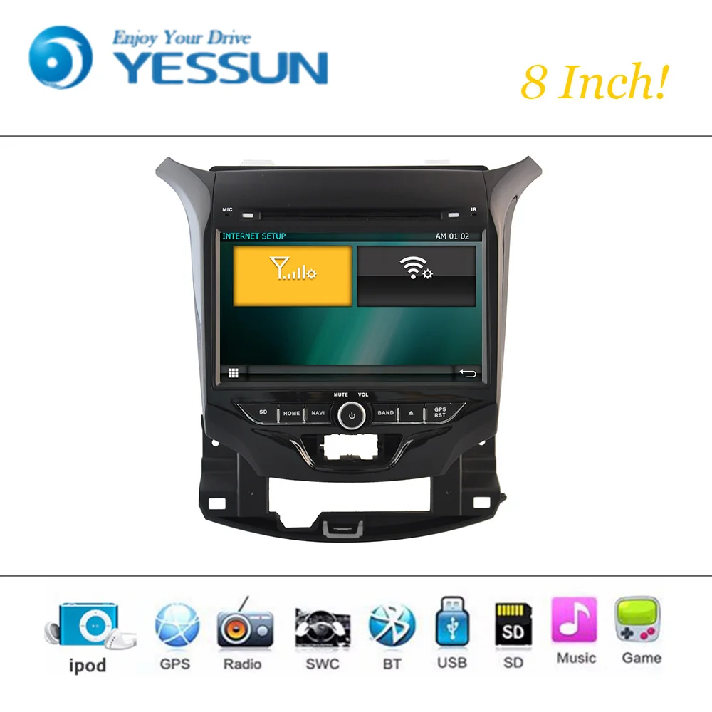 Sale Car DVD Player Wince System For Chevrolet Cruze 2015 Autoradio Car Radio Stereo GPS Navigation Multimedia Audio Video 5