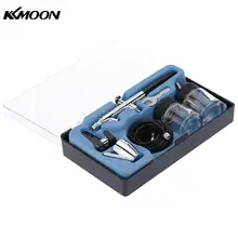 0,35 мм Аэрограф набор распылитель двойного действия воздушная Кисть для макияжа торта художественная живопись тату Маникюр+ 10 шт Аэрограф стеклянные бутылки