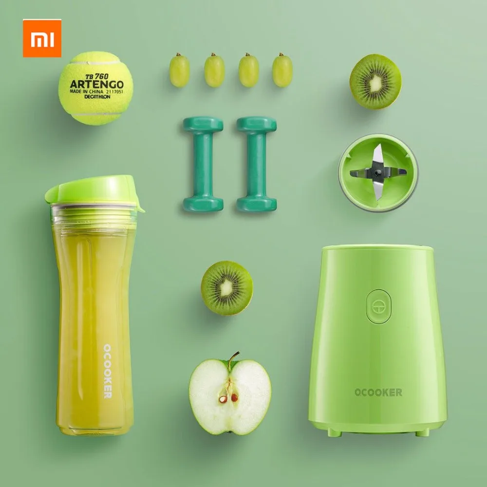 Xiaomi mijia Ocooker Youth портативная соковыжималка для детей, машина для приготовления фруктов и овощей, точечный переключатель 304, нержавеющая сталь, 8 секунд