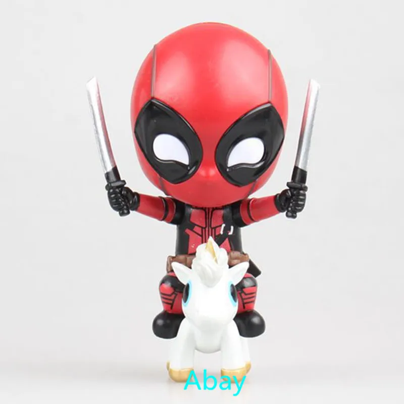 

Avengers: Endgame X-Men Deadpool Wade Winston Wilson Small base base Antihero Q Version Birthday Gift PVC Action Figure Toy J277