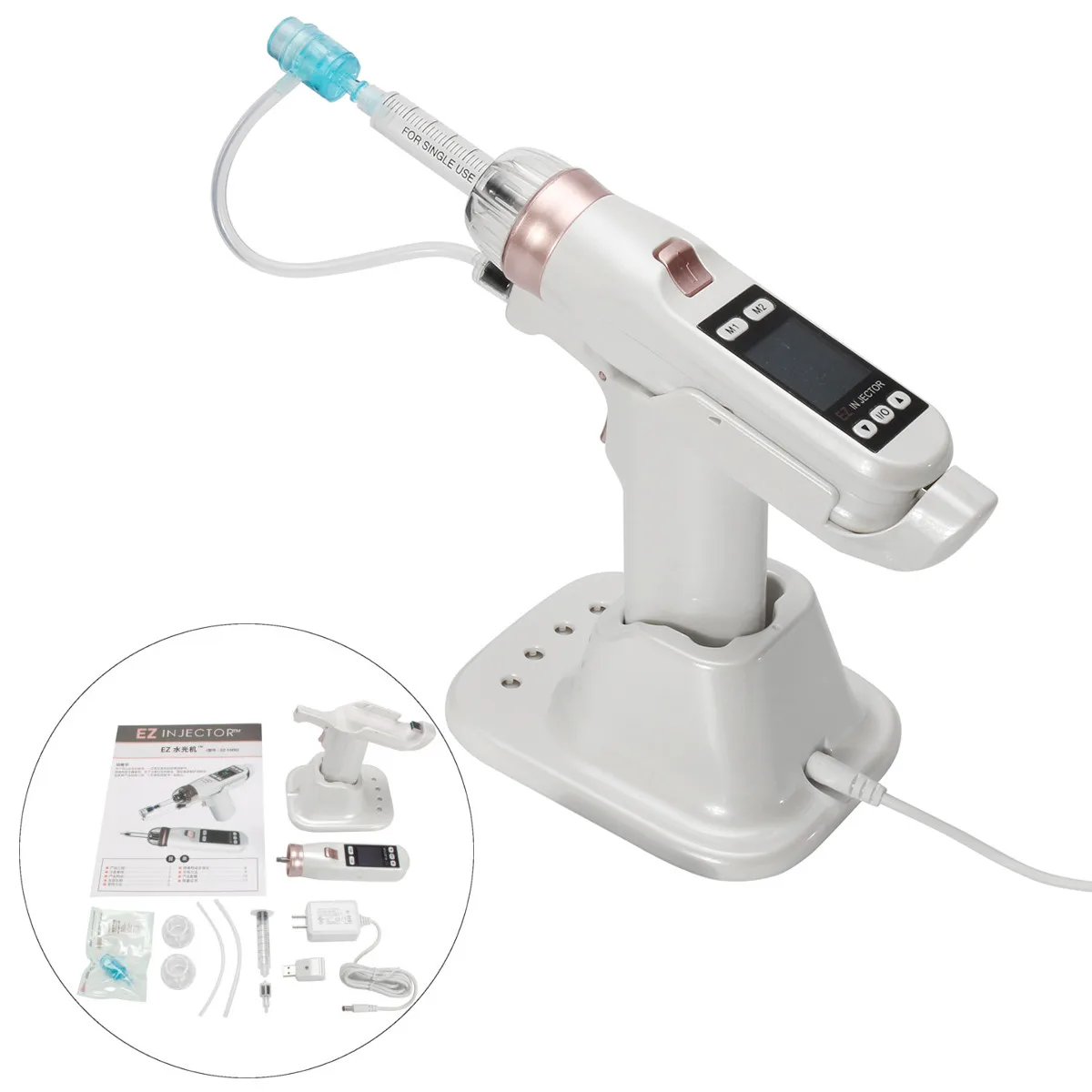 Korea Mesotherapy EZ Negative Pressure Meso guns Mesotherapy Hydrolifting Water Injector Needle Free Microcrystal Injection