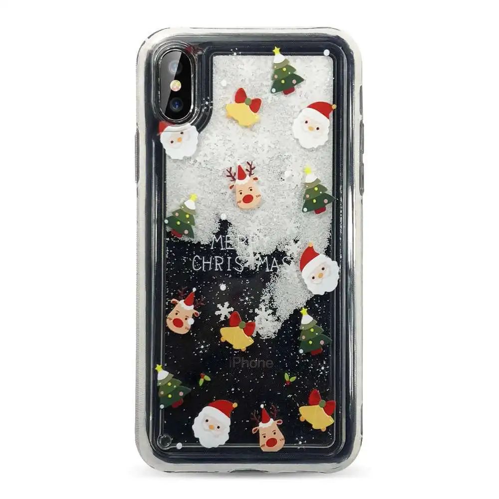 New CASEIER Снежинка Рождество чехол для iPhone 7 8 6 6 S плюс мягкая TPU зыбучие пески чехол для iPhone X Xr Xs Макс крышка год принципиально чехол на айфон 7 8 Plus чехол на айфон 6 6s Plus чехол на айфон Xr X