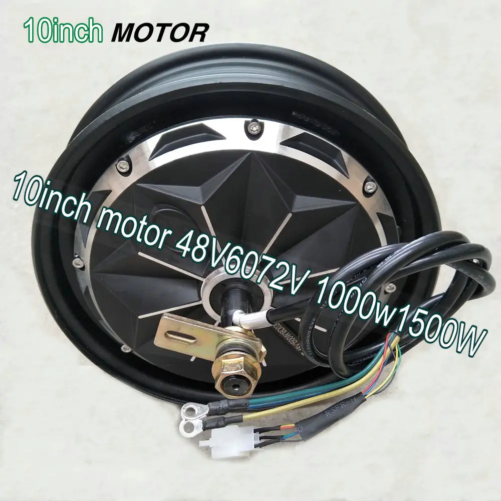 Discount 10inch motor 48V60v72V84v96v1000w1500W disc brake drum brake electric bike electric scooter motorcycle tricycle conversion parts 0