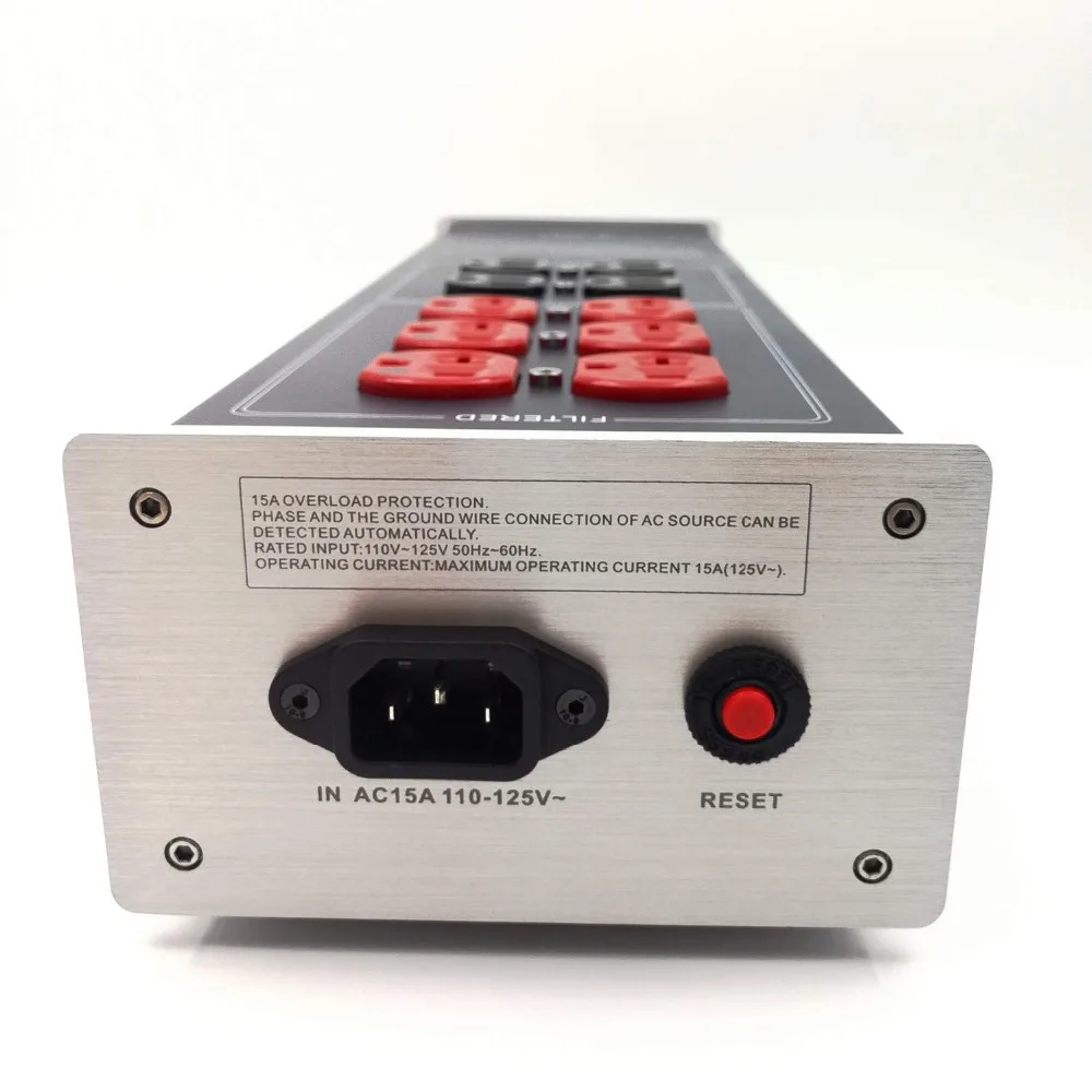 WAudio W-3900 High-End Audio Noise Filter, AC Power Conditioner, Power Filter, Power Purifier with US Outlets