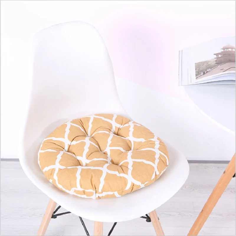 Coarse cotton seat cushion thick chair cushion sofa back office cushion pillow Home chair leisure Round upholstered living room Coarse cotton seat cushion thick chair cushion sofa back office cushion pillow Home chair leisure Round upholstered living room