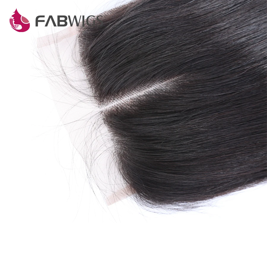 Fabwigs перуанский шелковистая прямая 5x5 Синтетическое закрытие шнурка волос 100%