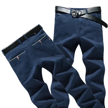 

2019 pants male slim fit business fashion cargo pants men casual mens pants 28-38 Size mens sweat pants pantalon hombre casual