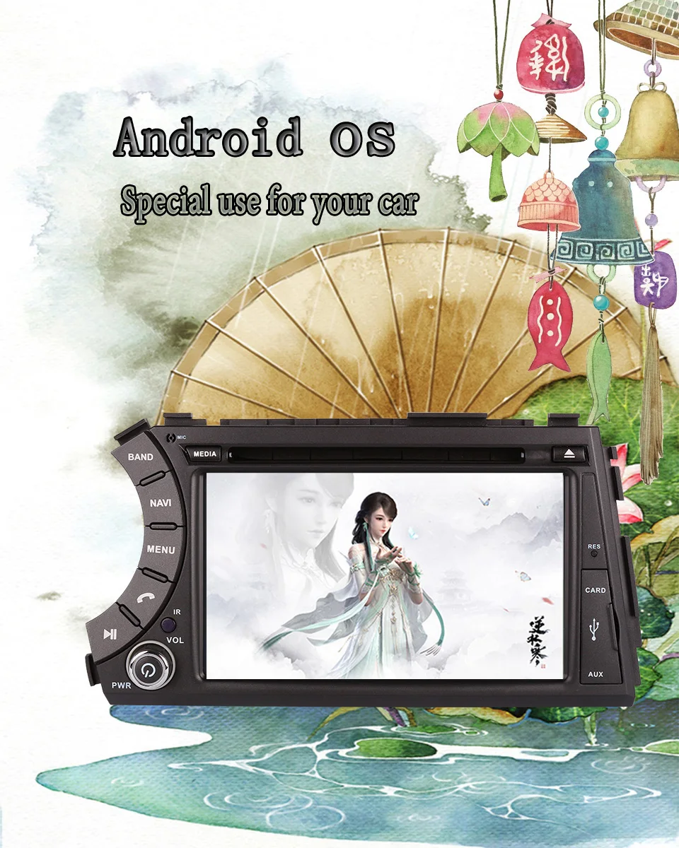 Excellent RAM 4GB Android 9.0 CAR dvd player radio For Ssang yong Ssangyong Actyon Kyron 2005-2013 with GPS Navi multimedia 4G WIFI Stereo 3