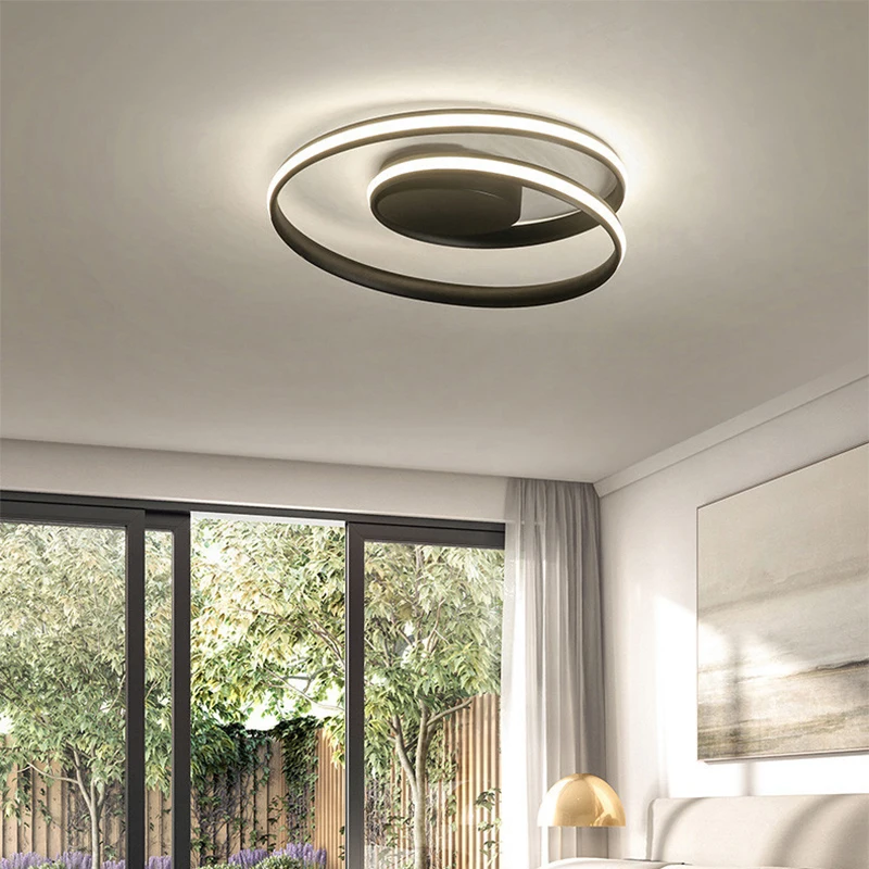 

Surface Mounted Ceiling Lights LED Lamp for Living Room Bedroom Home Deco Lustre Modern Ceiling Lamp Black White plafonnier