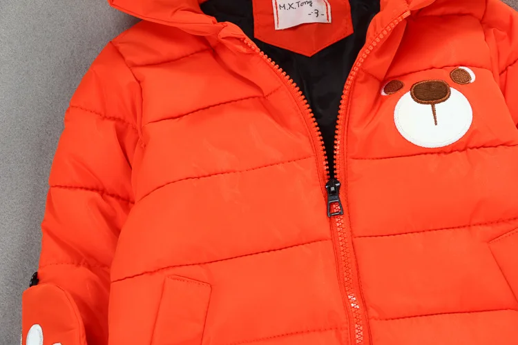 Новинка, casaco infantil Menina, для девочек 0-3 лет, осенне-зимняя утепленная хлопковая стеганая куртка с героями мультфильмов, одежда с капюшоном