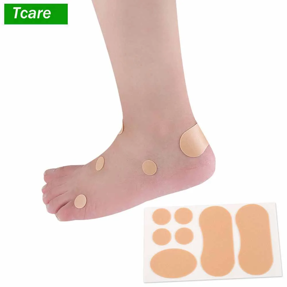 

4Set/Lot Cotton Heel Cushion Heel Sticker Blister Pads Adhesive Hydrocolloid Foot Patch Dressing Blister Feet Care Protector