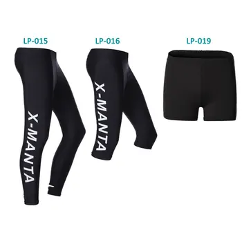 

Men's Women's Swim Shorts Swimwear Leggings UPF 50+Capri Pants Tights Black Capris