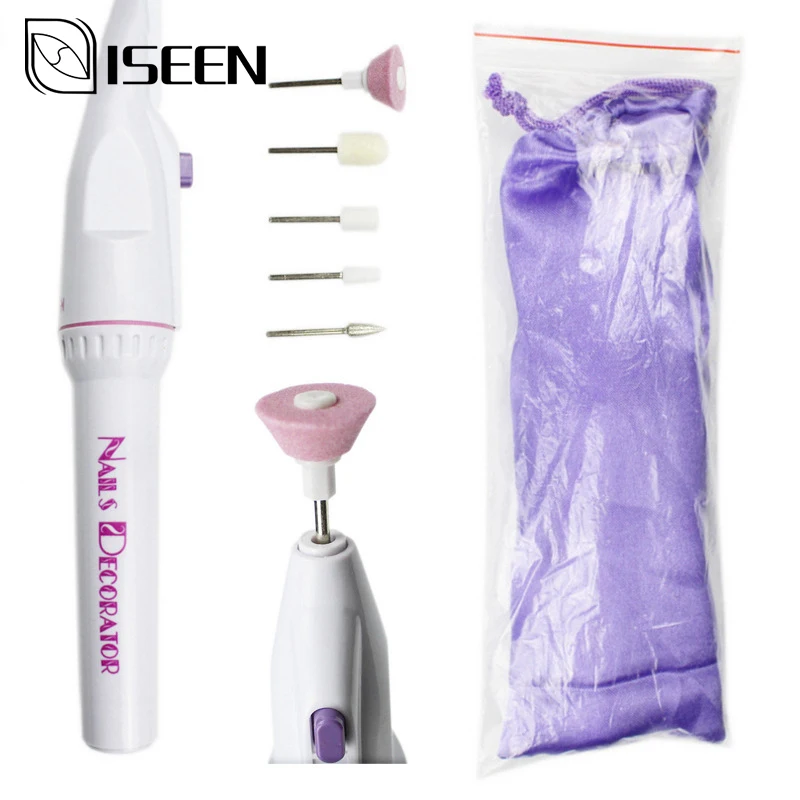 

Nail Polishing Machine Portable Electric Armor Mini Pen Multi-function Polishing Polishing Set Nail Files Nail Drill Bit Feecy