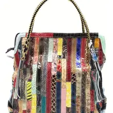 Натуральная кожа Для женщин сумки красочные кожа коровы Лоскутная сумка мода цветы Для женщин сумка-мессенджер Сумки черный