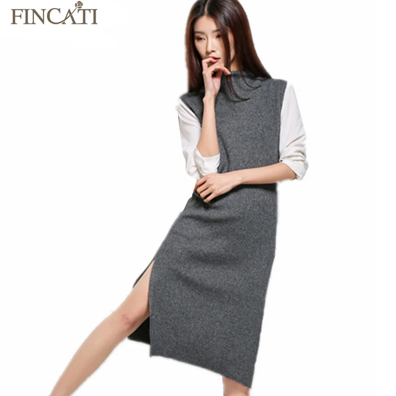 Fincati 2018 Women's Spring Mid Turtleneck Cashmere Blend