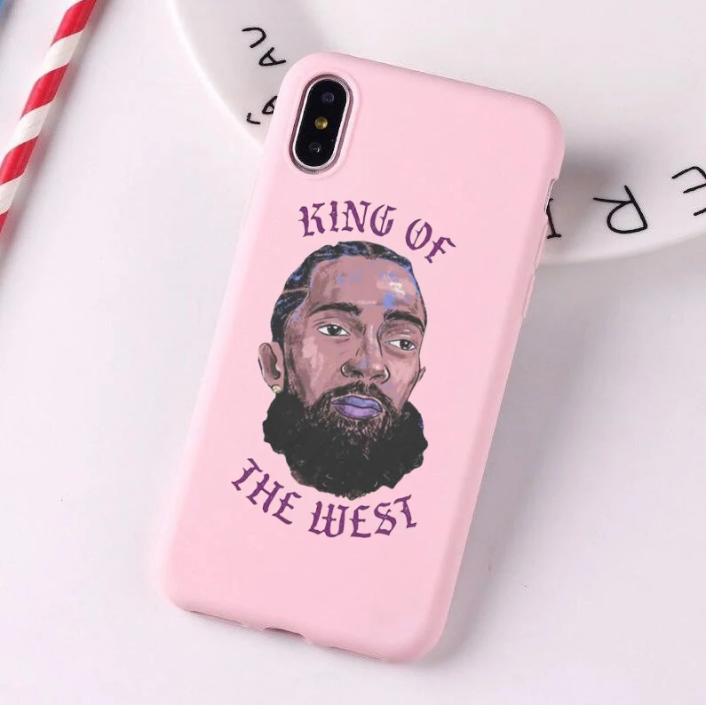 Рэпер Nipsey Hussle цвет мягкий, силиконовый, из ТПУ чехол для телефона для Apple iPhone 8, 7, 6, 6S Plus, X XS MAX XR 11 pro