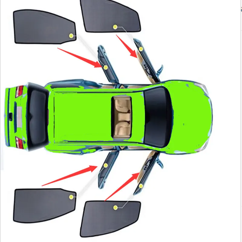 Для Pitot/Stream/Stepwan RP3/5/Stepwagon Spada/Airwave автомобильный занавес черный магнитный автомобильный боковой оконные шторы сетка тени слепой - Цвет: Side window curtains