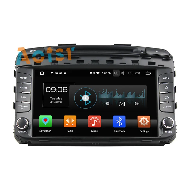 Cheap IPS Screen Android 8.0 Car dvd multimedia player head unit for Kia SORENTO 2015 GPS Navigation radio autostereo 4+32G Octa Core 6