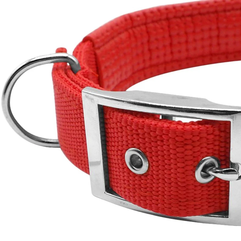 Fashion Soft Liner Nylon Padded Dog Pet Collars Neck Protection Safe Collar For Small Medium
