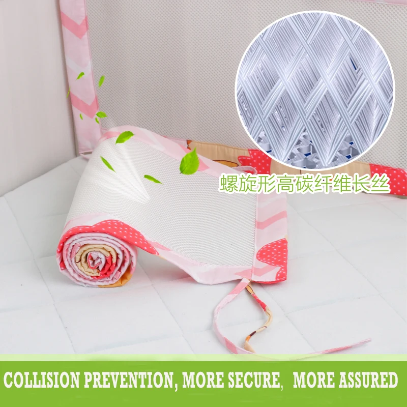 6 шт. Детские бамперы для кроватки с протектором|crib liner|breathable baby bumperbaby crib bumper |