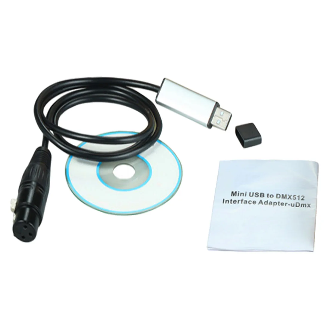  DMX USB Signal Conversion USB to DMX Interface Adapter Cable 110cm Length Stage Light PC DMX512 Con