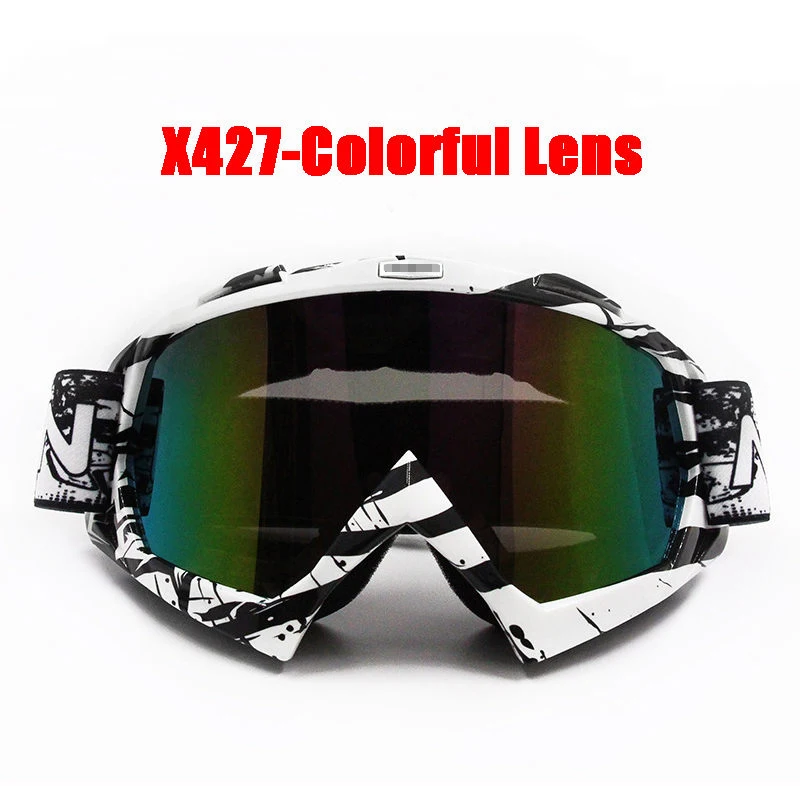 Спортивные очки для мотокросса, очки для мотокросса, очки для гонок, Gafas, очки для квадроцикла - Цвет: X427 Colorful Lens