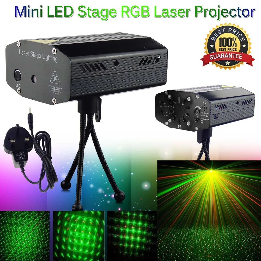 

Mini LED Laser Projector Laser Disco Light Laser Light Dj Voice-activated DJ Disco Party Club Light Valentine's Day Decorations