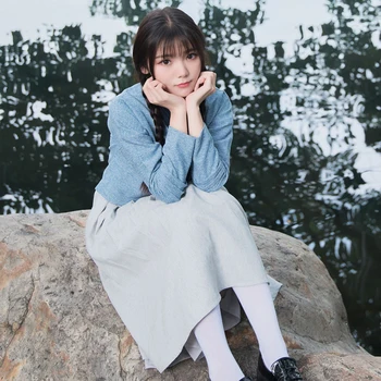 

Spring long sleeve Japan Korean School Uniforms Female Student Uniforms Sets Girls Sailor style School Uniforms Students Costume
