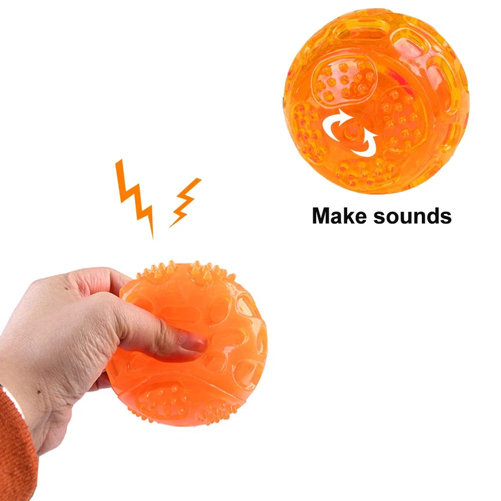 1 шт. синий/оранжевый цвет Pet тренировочные игрушки-Жвачки резиновый плавающий пищащий шар для собачий мяч для игрушек