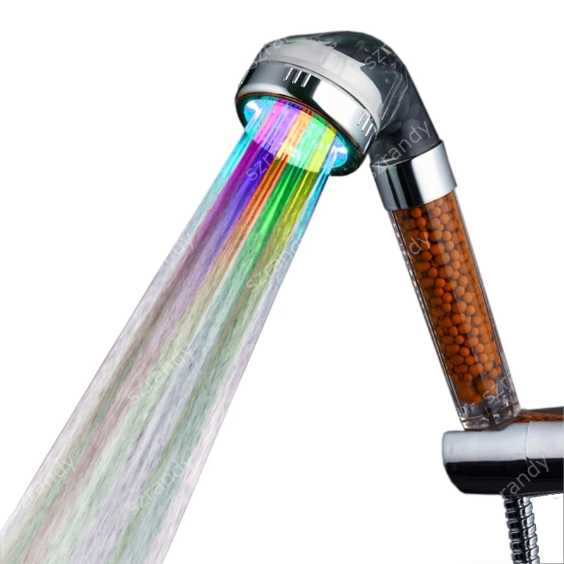 Water Saving LED Anion Shower Head Contemporary Multi color ,Grohe Chuveiro Ducha Quadradoin