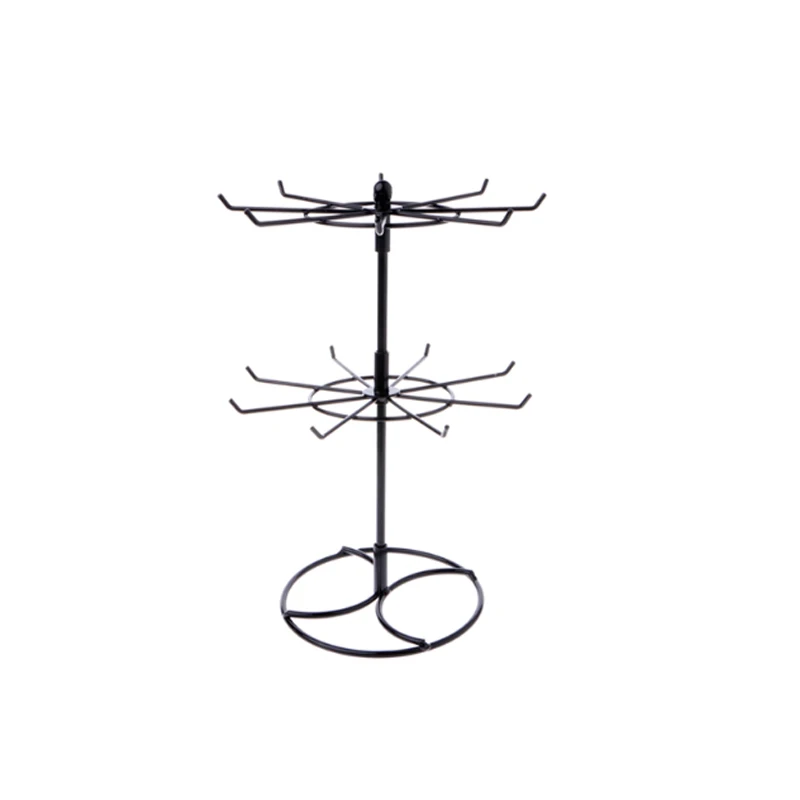 

Multifunctional Metal Necklace Chain Bracelet Rotation Holder Jewelry Display Stand Rack Hanger