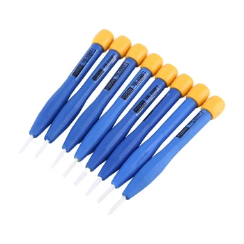 

8Pcs Adjust Frequency Screwdriver Anti Static Plastic Ceramic Set Hand Tool New