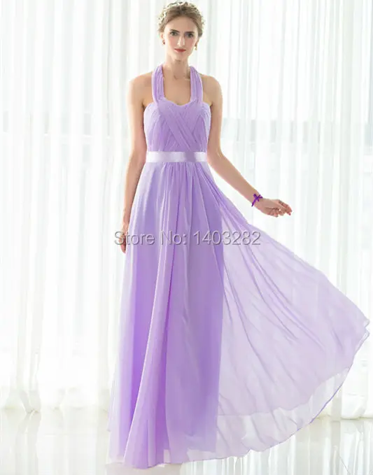 2016 Halter Chiffon Long font b Bridesmaids b font font b Dresses b font Bruidsmeisjes Jurk