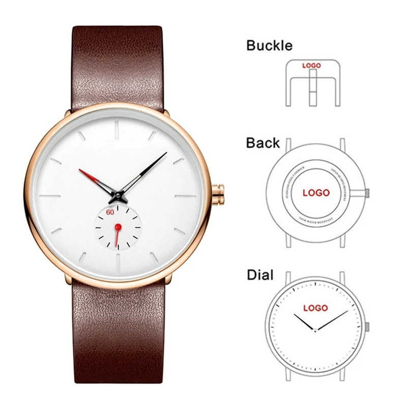 

BAOSAILI CL028 Stylish Custom Chronograph Man Watches Japanese Quartz Movt Customized Watch Dial With Your Own Logo