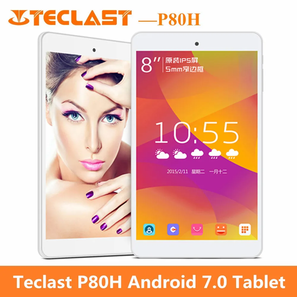 

Teclast P80H PC Tablets 8 inch 8" Quad Core 64bit IPS 1280x800 Dual Camera WIFI 2.4G/5G HDMI GPS Bluetooth Android 7.0 Tablet PC