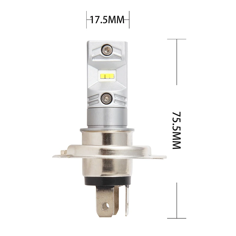 LYMOYO 2 шт. автомобильный H4 светодиодный hi/lo с чипом CSP 6SMD drl противотуманный фонарь